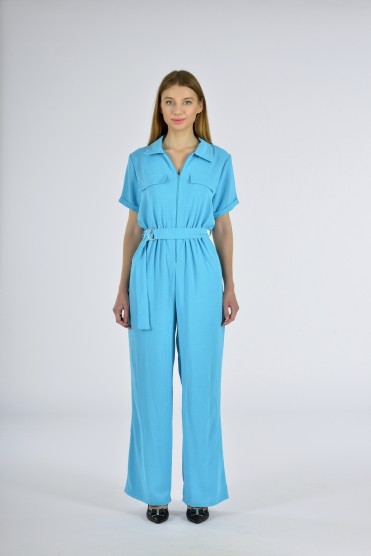 Μπλε Βαμβακερή Ολόσωμη Φόρμα