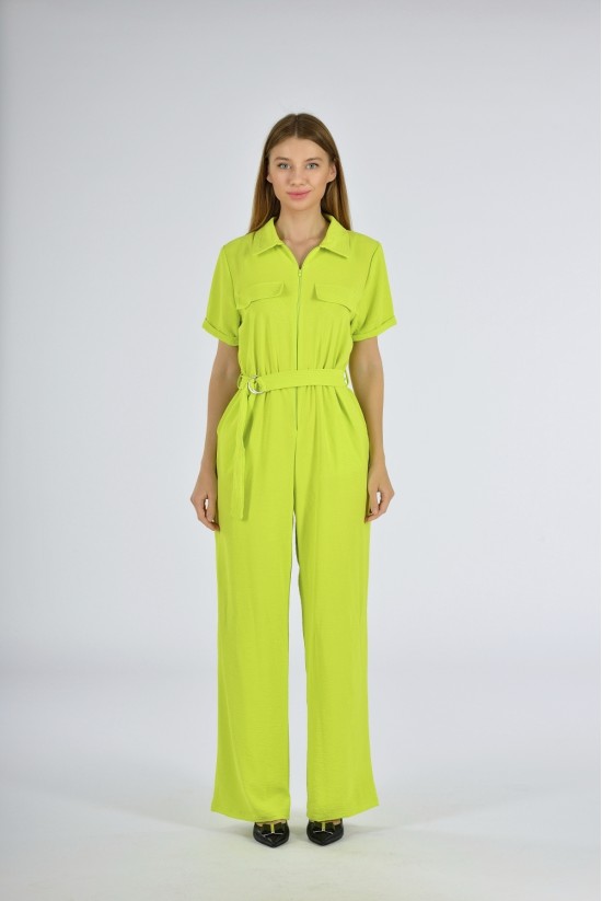 Κίτρινη Βαμβακερή Ολόσωμη Φόρμα