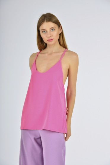 Ροζ Μπλούζα Τιραντάκι